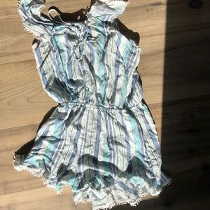 Beach cover up/ cute casual romper